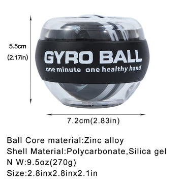 Self-Starting Wrist Gyro Ball Power Trainer Forearm Exerciser - Wrist Strengthening Device for Arm And Finger Muscle Training Apsilon