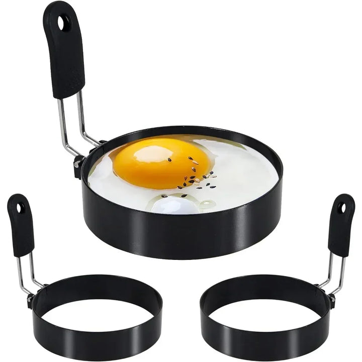 Anti-scald Egg Fried Ring Professional Stainless Steel Nonstick Round Pancake Mold Cooking Egg Mould Breakfast Sandwich Tools Apsilon