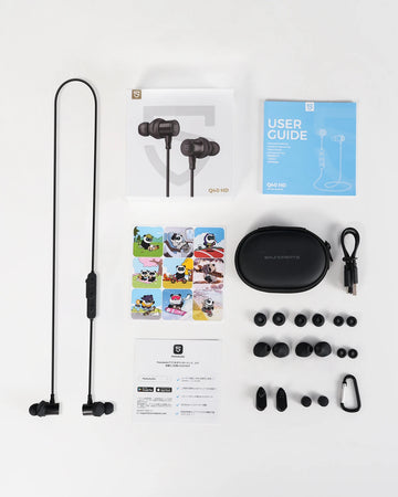 SoundPEATS Q40 HD Wireless Earphones Sport Bluetooth 5.4 Headphones LDAC Hi-Res Audio, 11mm Dual-Magnet Driver, IP67,Fast Charge Apsilon