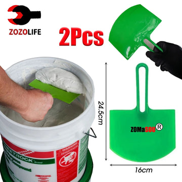 1/2Pcs Curved Bucket Scoop Scraper Spackle Paint Putty Knife Drywall Finishing Plaster Scraping Decals Patch Construction Tools Apsilon