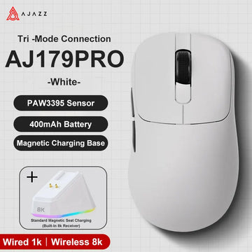 AJAZZ AJ179 Lightweight Wired And Wireless Mouse Ergonomic Macro Gaming Mouse Suitable For Personal Computers And Laptops Apsilon