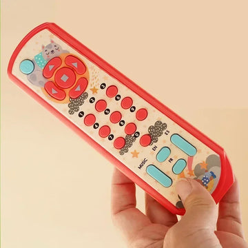 Infant Simulation TV Remote Control Toys with Music and Light Musical Baby Toy Sensory Remote Kids Baby Toys for 1 2 3 Years Old Apsilon