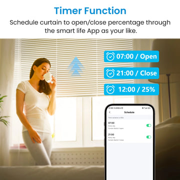 LoraTap Tuya Smart Life Roller Shutter Curtain Pushbutton Switch Remote Control via Google Assistant Alexa Apsilon