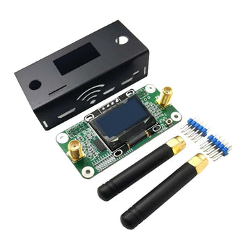 New Version MMDVM HS Dual Duplex Hotspot Board  Support P25 DMR NXDN With OLED 2 Antennas + Case For Raspberry pi Pistar Apsilon