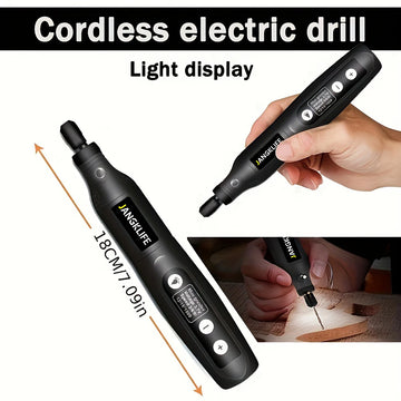 JANGKLIFE USB Cordless Rotary Tool Kit Woodworking Engraving Pen DIY For Jewelry Metal Glass Mini Wireless Drill Apsilon
