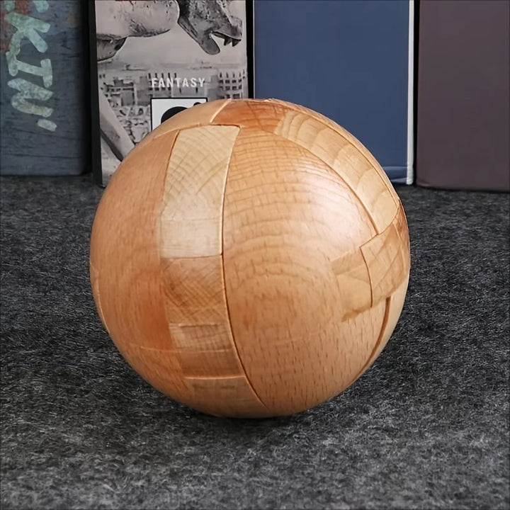 Wooden puzzle balls, home decorations for Halloween, Christmas, and Thanksgiving gifts, cultivating problem-solving skills Apsilon