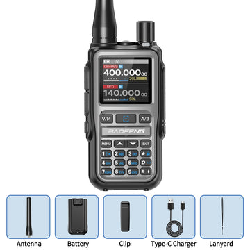BAOFENG UV-5R Mini Walkie Talkie Multi Band Bluetooth Programming Wireless Copy Frequency 999CH Type-C Long Range Two Way Radio Apsilon