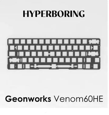 Geonworks Venom 60HE Keyboard Plate 6.25u 7u in FR4 Aluminium CF Sound Foam Pack Apsilon