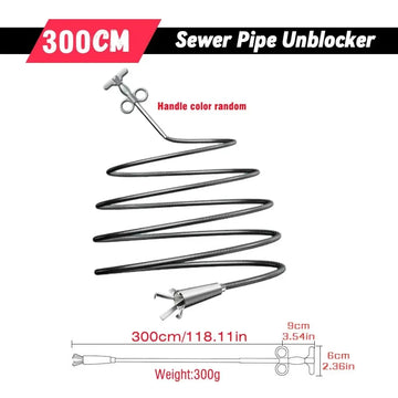 90/160/200/300cm Sewer Pipe Unblocker Snake Spring Pipe Dredging Tool Kitchen Bathroom Sewer Cleaning Tool Kitchen Accessories Apsilon