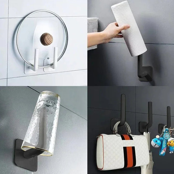 2/4PCS No punching Strong paste hook Shelf Hat rack Adhesive hook Apsilon