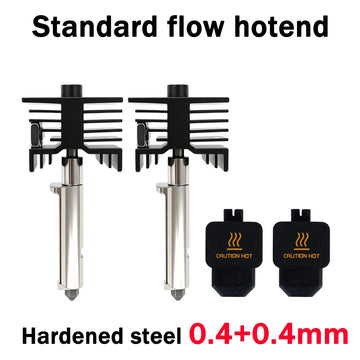New High Quality H2D H2S H2C Hotend Kit with 0.2/0.4/0.6/0.8mm Hardened Steel Nozzle Replace Hotend Kit For Bambu H2D A1 A1mini Apsilon