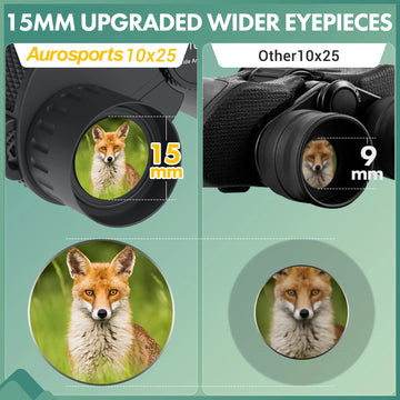 COMET Binoculars 10X25 Long Range Pocket HD Telescope Folding Compact Bak4 Prism Binocular Optical Scope FMC Lens For Hunting Apsilon