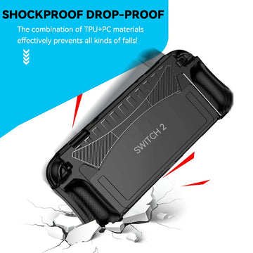 Upgraded protective case for 2025 Switch 2 ergonomic and comfortable TPU grip shell for NS Switch 2 protective case accessories Apsilon