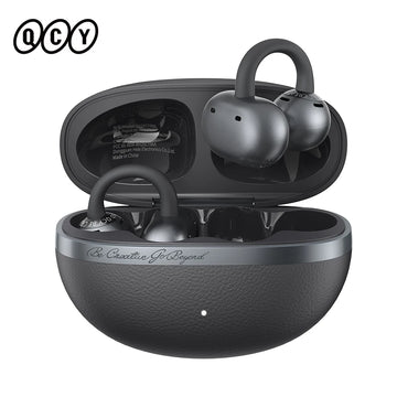 QCY Crossky C50 Open Ear Wireless Earbuds Bluetooth 6.0 Comfort Clip On Sports Earphone 4 Mic AI Clear Call Bass Boost Headphone Apsilon