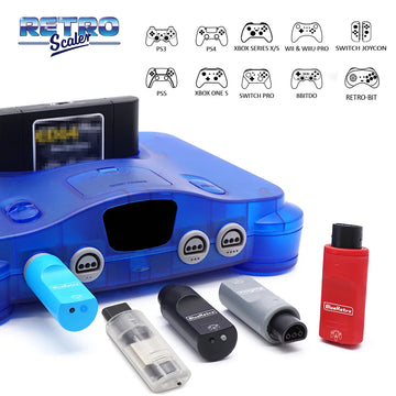 RetroScaler BlueRetro Wireless Game Controllers Adapter for Nintendo 64 Console to PS3 PS4 PS5 Nintendo Switch Game Contorllers Apsilon