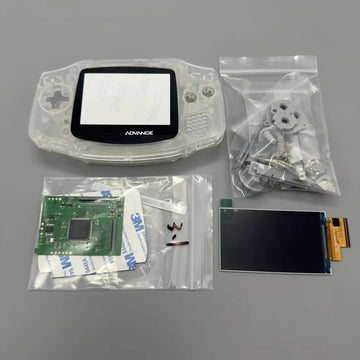 GBA IPS LCD No Cut Shell Required Easy to Install 2.9' IPS High Brightness LCD and Shell Kit for GameBoy Advance GBA Apsilon