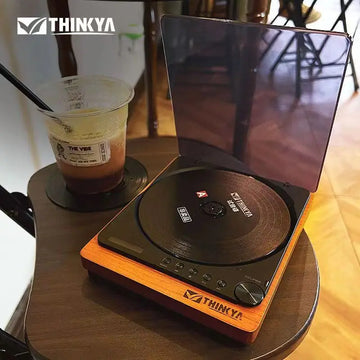 Wooden HIFI CD Player Bluetooth 5.1 Digital Optical Output USB Lossless Playback Wooden CD Music Player Infrared Remote Control Apsilon