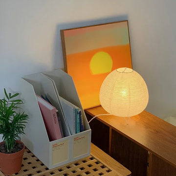 Japanese Lantern Led Table Lamp Living Room Bedroom Bedside Rice Paper Lights Study Homestay Art Creative Decor Table Lights Apsilon