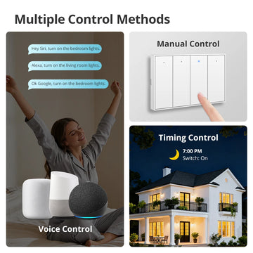 Zemismart Zigbee Push Wall Light Switches Work with Tuya Alexa Google Home Smartthings via hub 1 2 3 4 Gang Neutral Interruptor Apsilon