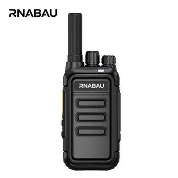 RNABAU 2Pcs Mini Walkie Talkie Portable Two-Way Radio UHF Transceiver Set Walkie-talkies Radio Walkie Talkie Long Range COD Apsilon