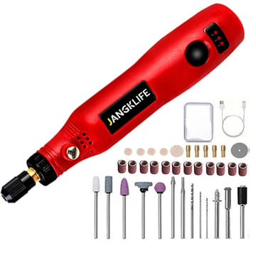 JANGKLIFE USB Cordless Rotary Tool Kit Woodworking Engraving Pen DIY For Jewelry Metal Glass Mini Wireless Drill Apsilon