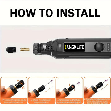 JANGKLIFE USB Cordless Rotary Tool Kit Woodworking Engraving Pen DIY For Jewelry Metal Glass Mini Wireless Drill Apsilon