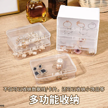 Data Cable Storage Box with 7 Small Compartment Boxes, Desktop Cable Organizer for Office Desk Apsilon