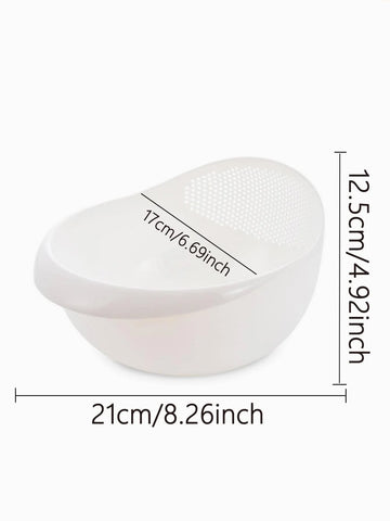 1/3pcs- Colander Rice Bowl Drain Basket Fruit Bowl Washing Drain Basket with Handle Washing Basket Home Kitchen Organizer Apsilon