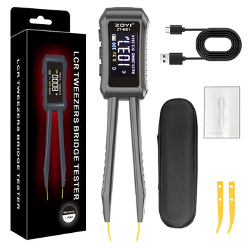 ZOYI ZT-MD1 Digital Smart Tweezer LCR SMD ESR Tester Resistance Capacitance Inductance Continuity Diode Test Measurement Tools Apsilon