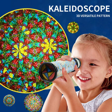 Kaleidoscope of children's ever-changing three mausoleum mirror interior, retractable rotation, kindergarten classic toys Apsilon