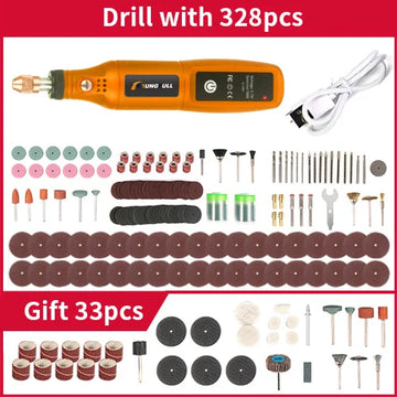 DIY Mini Rotary Tool USB Engraving Tool Dremel Tool Mini Grinder Machine Mini Wireless Drill Rechargeable Polishing Machine Apsilon