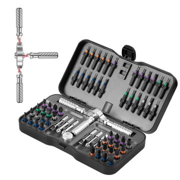Precision 24/40/66in1 Magnetic Ratchet Screwdriver Set Detachable T-Handle Magneticizer Fix Furniture, Electronics & Glasses Apsilon