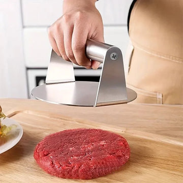Stainless Steel Smash Burger Press Hamburger Patties Meat Masher Circular Meat Press Mold for Deli Meats Kitchen Accessories Apsilon