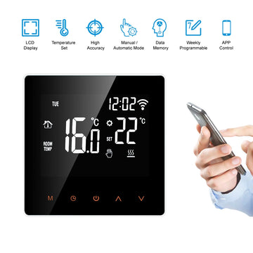 AVATTO WiFi Smart Thermostat,16A Electric Floor Heating 3A Water/Gas Boiler Temperature Remote Controller For Tuya Google Home Apsilon