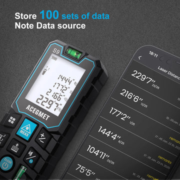 ACEGMET Laser Rangefinder S9 70M 120M Laser Diatance Meter IP54 Electronic Ruler Useful Measurement Tool Apsilon