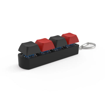 4Keys Finger Button Anti-stress Toys Mechanical Keyboard Keycaps Office Decompression Calming Keychain Gifts for Children Adults Apsilon