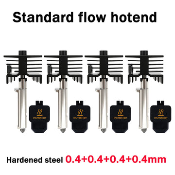 New High Quality H2D H2S H2C Hotend Kit with 0.2/0.4/0.6/0.8mm Hardened Steel Nozzle Replace Hotend Kit For Bambu H2D A1 A1mini Apsilon