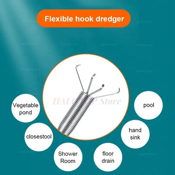 90/160/200/300cm Sewer Pipe Unblocker Snake Spring Pipe Dredging Tool Kitchen Bathroom Sewer Cleaning Tool Kitchen Accessories Apsilon