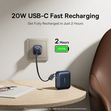 Baseus 45W Mini Power Bank 10000mAh Built-In USB-C Cable Pocket-Sized Smaller Fast Charging Portable For iPhone 17 Samsung S25 Apsilon