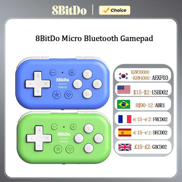 8BitDo Micro Bluetooth Gamepad Mini Game Controller for Switch, Android, and Raspberry Pi, Supports Keyboard Mode Apsilon
