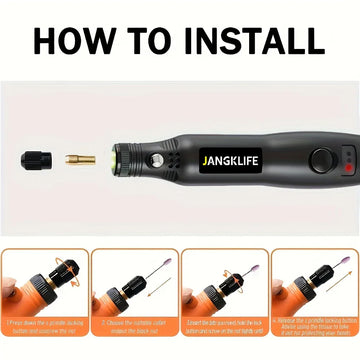 JANGKLIFE USB Cordless Rotary Tool Kit Woodworking Engraving Pen DIY For Jewelry Metal Glass Mini Wireless Drill Apsilon