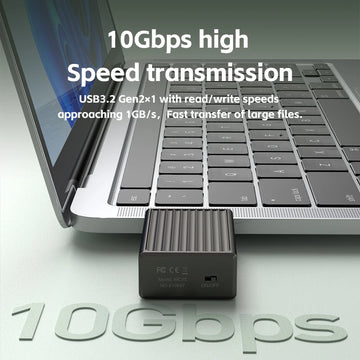 Hagibis 2230 M.2 NVMe SSD Enclosure with Cooling Fan USB 3.2 Gen 2 to NVMe PCI-E M.2 SSD Case for Laptop iPhone 16 Pro 15 iPad Apsilon