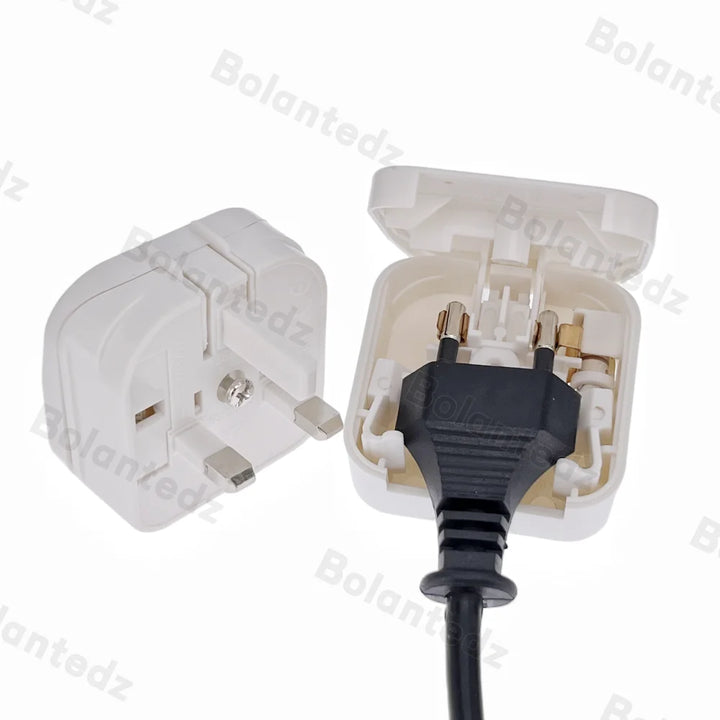 European EU To UK Travel Power Adapter With 5A Fuse UK British Electrical Plug Adapter Outlet AC Charger Power Cord Socket Apsilon