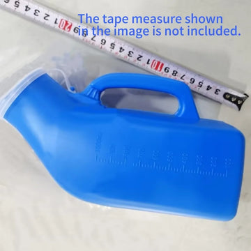 Portable Men Mobile 1200ml Toilet Car Travel Camp Urine Pee Handle Urinal Storage Urinary Bottle Disability Old Man Helper Apsilon