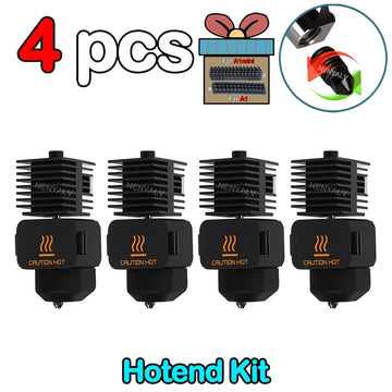 For Brass Hardened Steel Nozzle 3D Printer Hotend Kit For Bambu Lab A1/A1 Mini 0.2/0.4/0.6/0.8MM Silicone Brush Assembly Apsilon