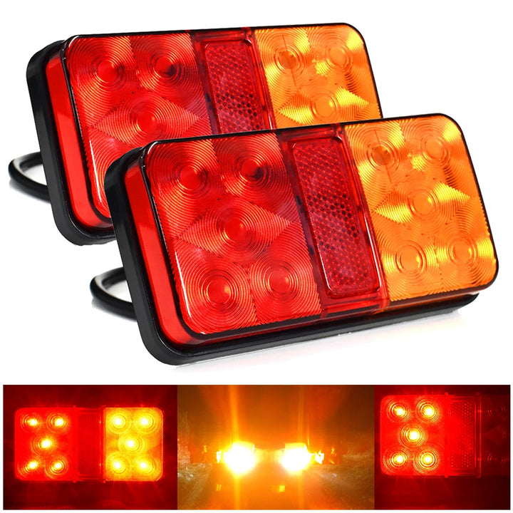 Ultra Bright 12V Car LED Tail Turn Signal Brake Reverse Lamp for Pickup Truck Trailor Rear Lamp Waterproof