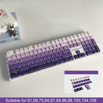 Red Contour Side Printed Shine Through Keycaps Cherry Profile Double Shot PBT Keycap for Gateron MX Switches Mechanical Keyboard Apsilon