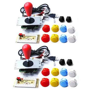 Copy SANWA Game Machine Arcade Console DIY Kit 8 Way Joystick Push Buttons For PC Raspberry Pi Zero Delay USB Board Controller Apsilon