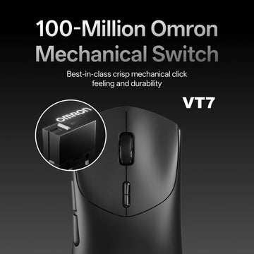 Rapoo VT7 MAX /VT7 Wireless Gaming Mouse True 8K Wireless Polling Rate 53g Lightweight Up to 750Hr Battery Life Apsilon