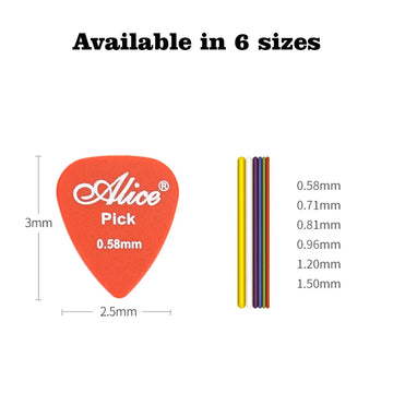 Multicolor Guitar Picks 50/100 Pieces Mixed ABS Premium Plastic Guitar Picks for Acoustic Electric Guitars Bass Or Ukulele Apsilon